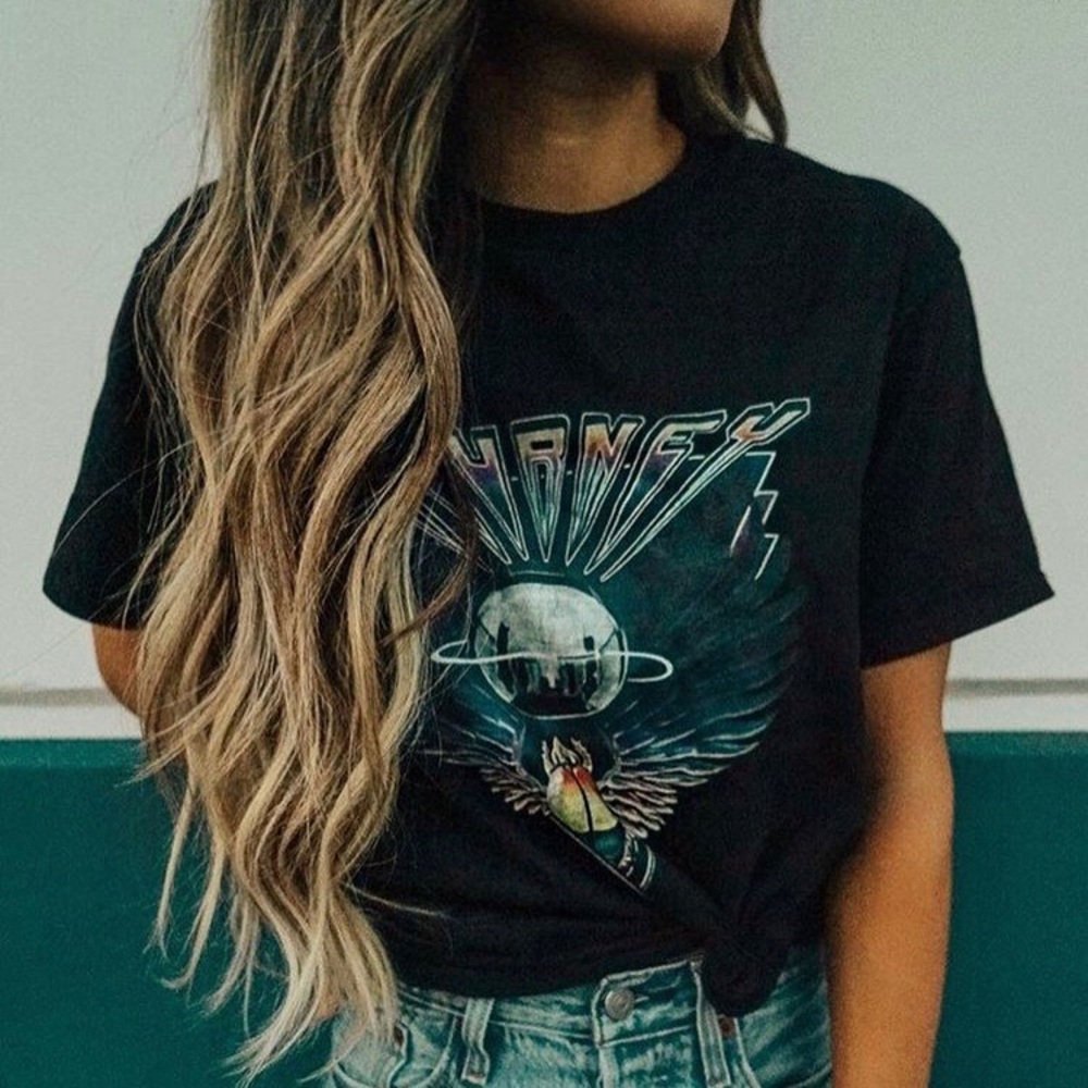 Vintage style Journey concert tee boyfriend fit